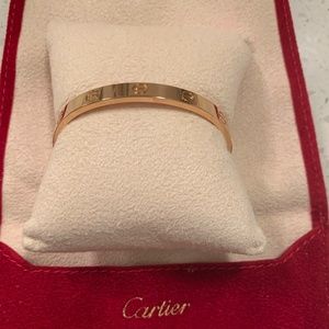 Rose gold Cartier love bracelet